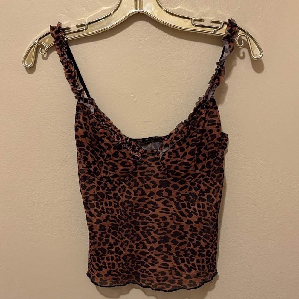 Leopard Print Camisole Top